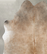 Grey with Beige X-Large Brazilian Cowhide Rug 7'1"H x 5'10"W #B30302 by Hudson Hides