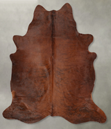 Medium Brindle X-Large Brazilian Cowhide Rug 7'1"H x 6'5"W #B30303 by Hudson Hides