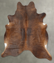 Dark Brindle X-Large Brazilian Cowhide Rug 7'3"H x 6'7"W #B30306 by Hudson Hides
