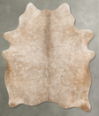 Champagne Large Brazilian Cowhide Rug 6'6"H x 5'6"W #B30307 by Hudson Hides