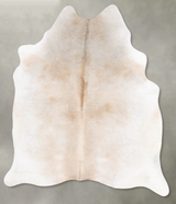 Grey with Beige Large Brazilian Cowhide Rug 7'0"H x 5'6"W #B30308 by Hudson Hides
