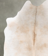 Grey with Beige Large Brazilian Cowhide Rug 7'0"H x 5'6"W #B30308 by Hudson Hides
