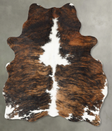 Tricolor Large Brazilian Cowhide Rug 7'1"H x 5'2"W #B30309 by Hudson Hides
