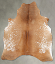 Salt and Pepper Brown Large Brazilian Cowhide Rug 6'10"H x 5'6"W #B30312 by Hudson Hides