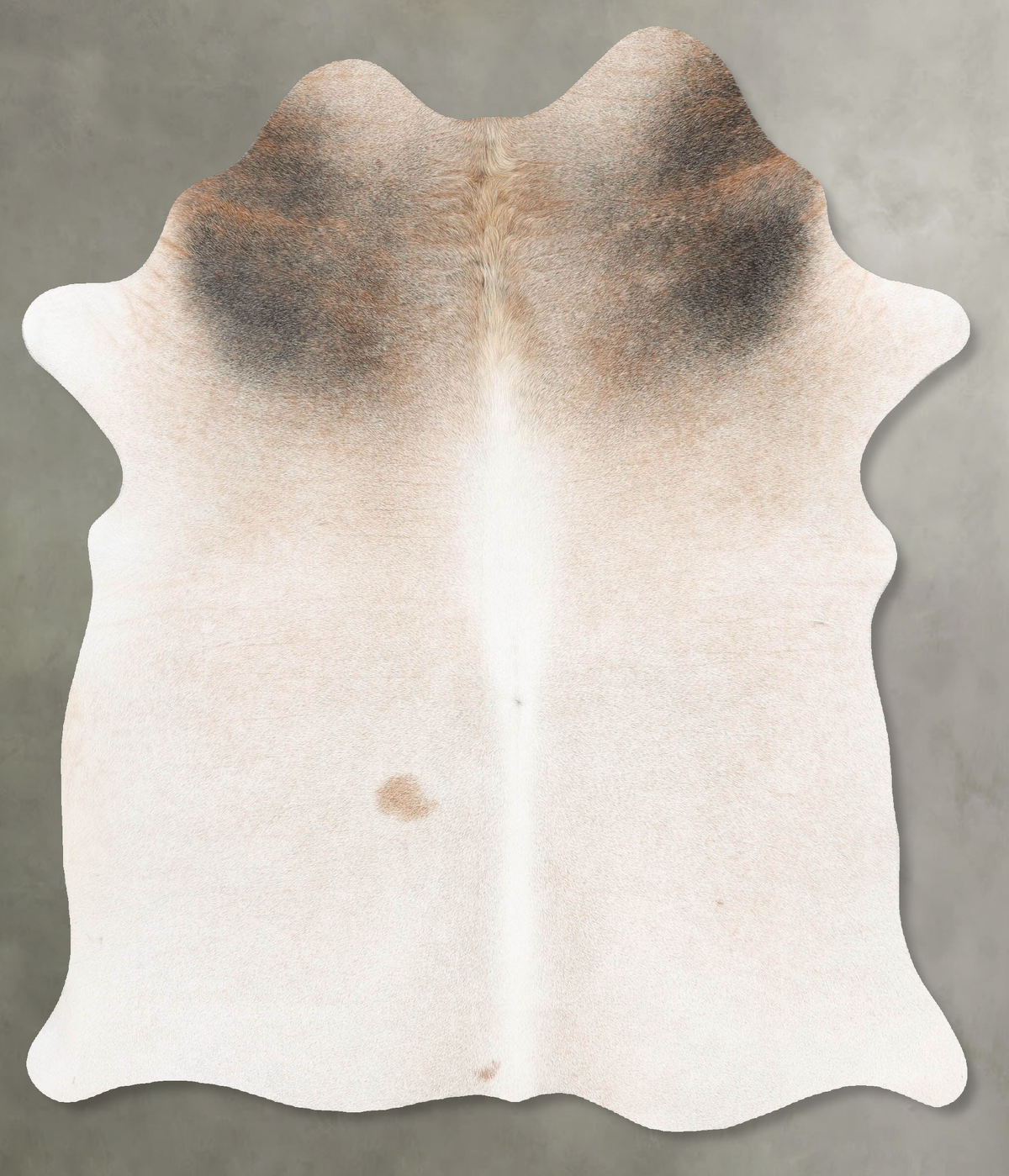 Grey with Beige Cowhide Rug #B30314