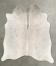 Grey with Beige Large Brazilian Cowhide Rug 5'9"H x 5'10"W #B30316 by Hudson Hides
