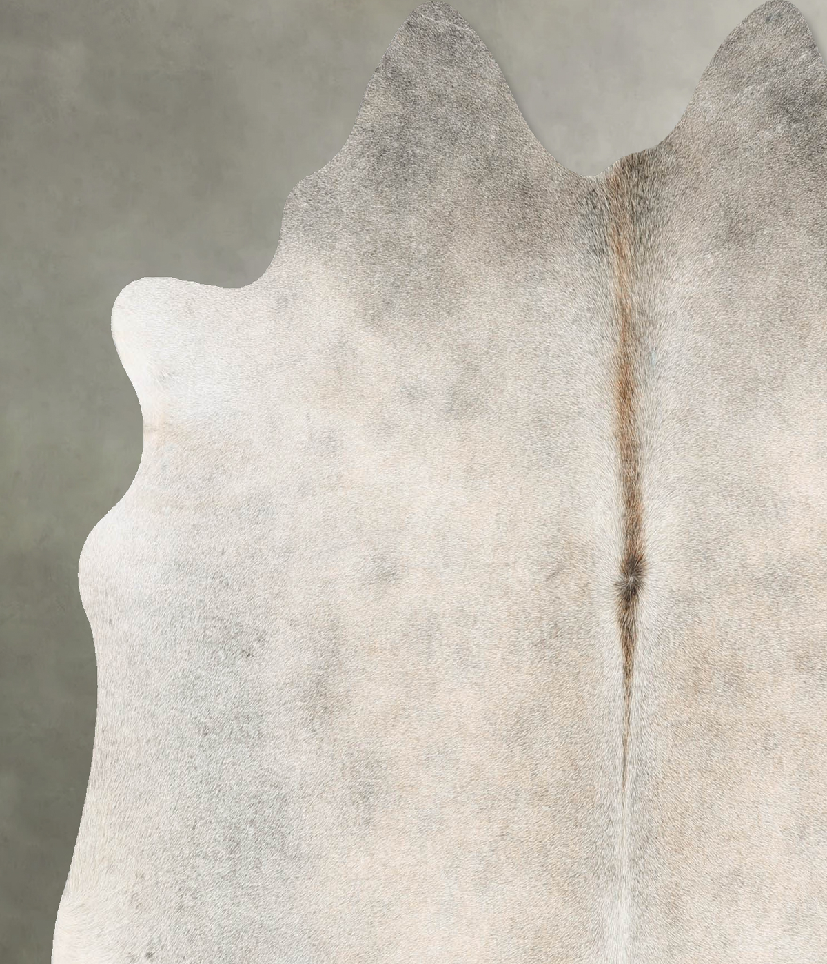 Grey with Beige Large Brazilian Cowhide Rug 5'9"H x 5'10"W #B30316 by Hudson Hides
