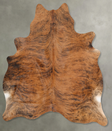 Medium Brindle X-Large Brazilian Cowhide Rug 6'11"H x 6'0"W #B30319 by Hudson Hides