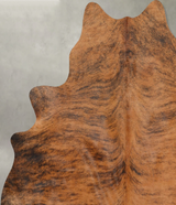 Medium Brindle X-Large Brazilian Cowhide Rug 6'11"H x 6'0"W #B30319 by Hudson Hides