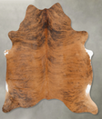 Medium Brindle X-Large Brazilian Cowhide Rug 7'0"H x 6'2"W #B30322 by Hudson Hides
