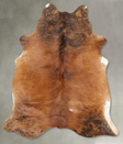 Medium Brindle X-Large Brazilian Cowhide Rug 7'3"H x 5'9"W #B30328 by Hudson Hides