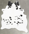 Black and White Large Brazilian Cowhide Rug 6'5"H x 5'1"W #B30334 by Hudson Hides
