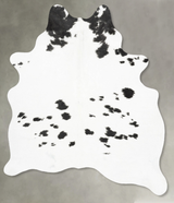 Black and White Large Brazilian Cowhide Rug 6'5"H x 5'1"W #B30334 by Hudson Hides