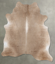 Champagne X-Large Brazilian Cowhide Rug 7'3"H x 6'4"W #B30335 by Hudson Hides
