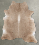 Champagne X-Large Brazilian Cowhide Rug 7'3"H x 6'4"W #B30335 by Hudson Hides