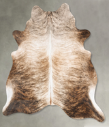 Light Brindle X-Large Brazilian Cowhide Rug 7'5"H x 6'2"W #B30336 by Hudson Hides