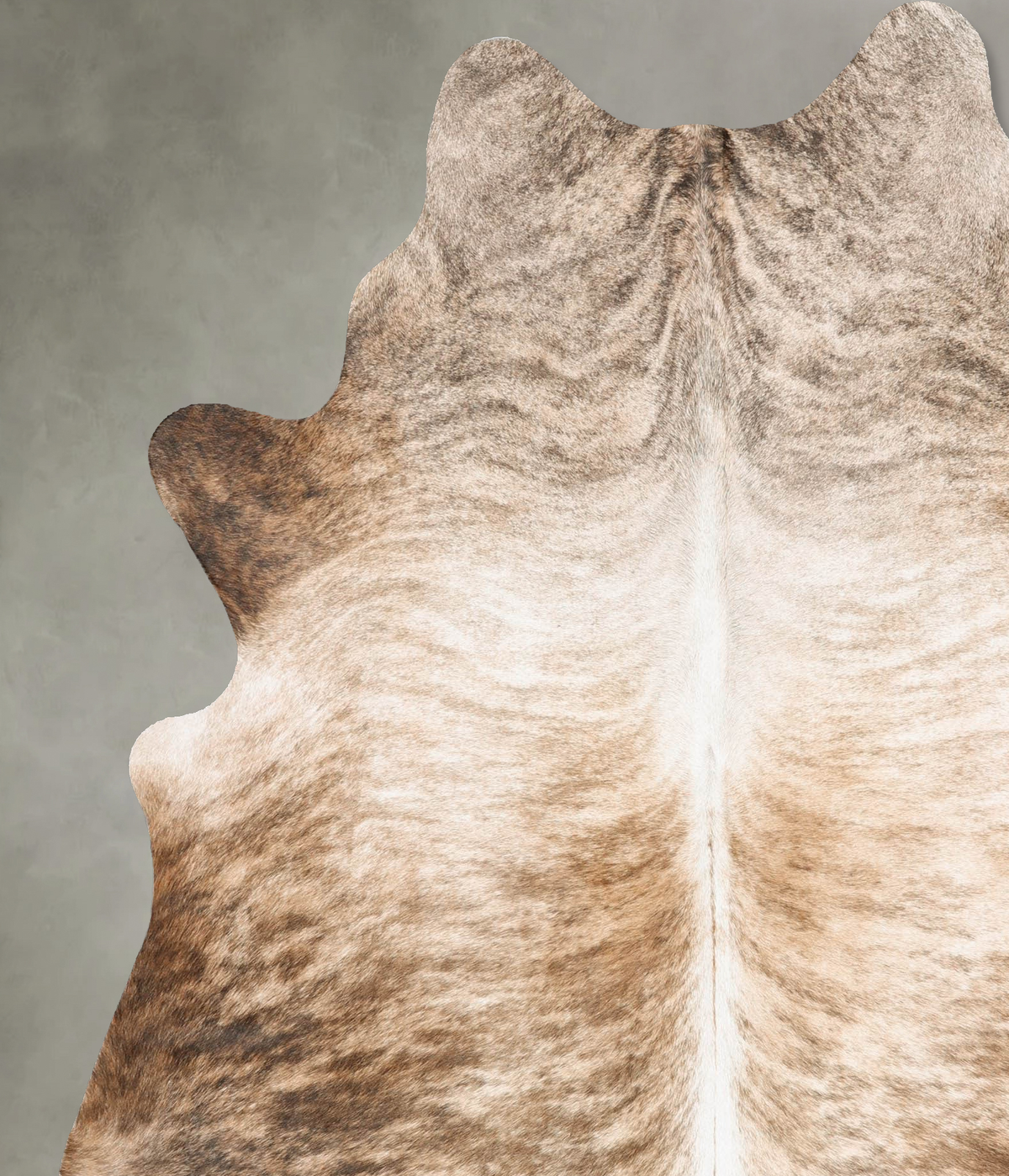 Light Brindle X-Large Brazilian Cowhide Rug 7'5"H x 6'2"W #B30336 by Hudson Hides