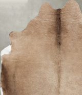 Taupe X-Large Brazilian Cowhide Rug 6'9"H x 6'0"W #B30338 by Hudson Hides