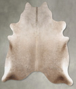 Taupe X-Large Brazilian Cowhide Rug 7'1"H x 6'6"W #B30341 by Hudson Hides
