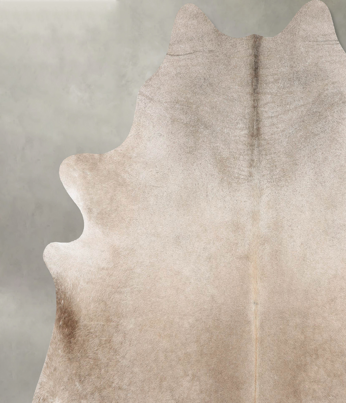Taupe X-Large Brazilian Cowhide Rug 7'1"H x 6'6"W #B30341 by Hudson Hides