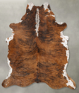 Medium Brindle X-Large Brazilian Cowhide Rug 7'9"H x 6'0"W #B30342 by Hudson Hides