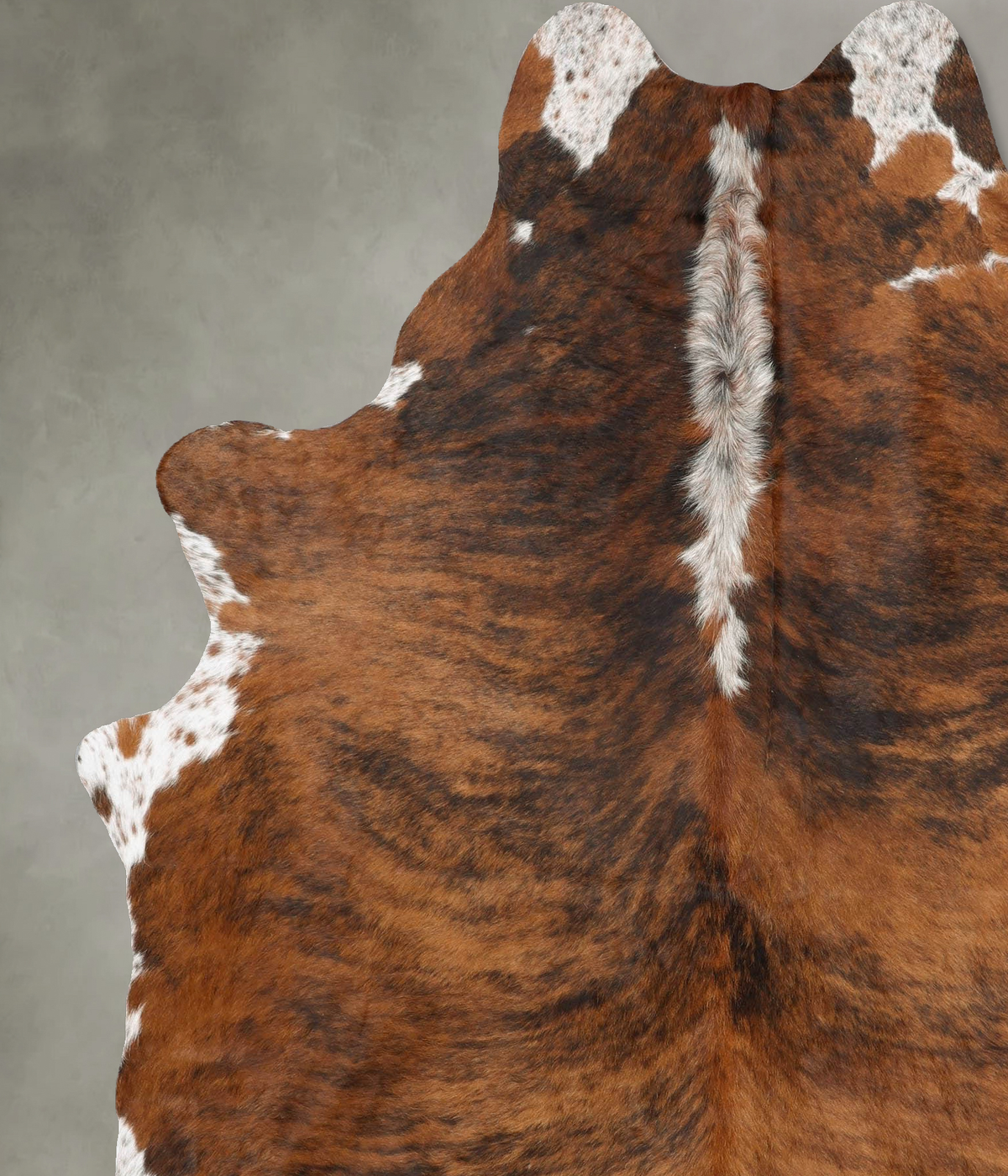 Medium Brindle X-Large Brazilian Cowhide Rug 7'9"H x 6'0"W #B30342 by Hudson Hides