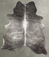Grey Brindle X-Large Brazilian Cowhide Rug 7'6"H x 6'0"W #B30343 by Hudson Hides