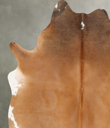 Light Caramel X-Large Brazilian Cowhide Rug 7'3"H x 6'3"W #B30346 by Hudson Hides