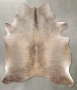Taupe X-Large Brazilian Cowhide Rug 7'7"H x 5'9"W #B30347 by Hudson Hides