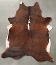 Tricolor XX-Large Brazilian Cowhide Rug 8'4"H x 6'11"W #B30350 by Hudson Hides