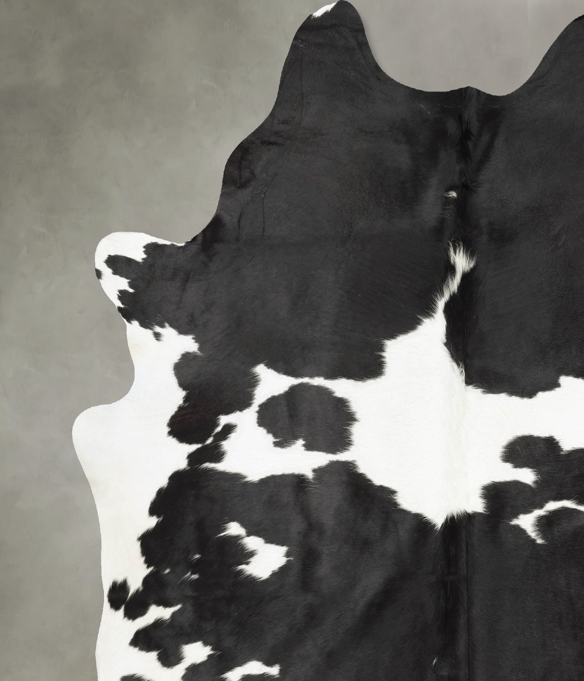 Black and White XX-Large Brazilian Cowhide Rug 8'2"H x 6'7"W #B30351 by Hudson Hides
