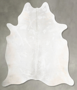 Light Grey X-Large Brazilian Cowhide Rug 7'0"H x 6'0"W #B30356 by Hudson Hides