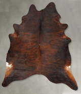 Dark Brindle XX-Large Brazilian Cowhide Rug 7'11"H x 6'6"W #B30359 by Hudson Hides