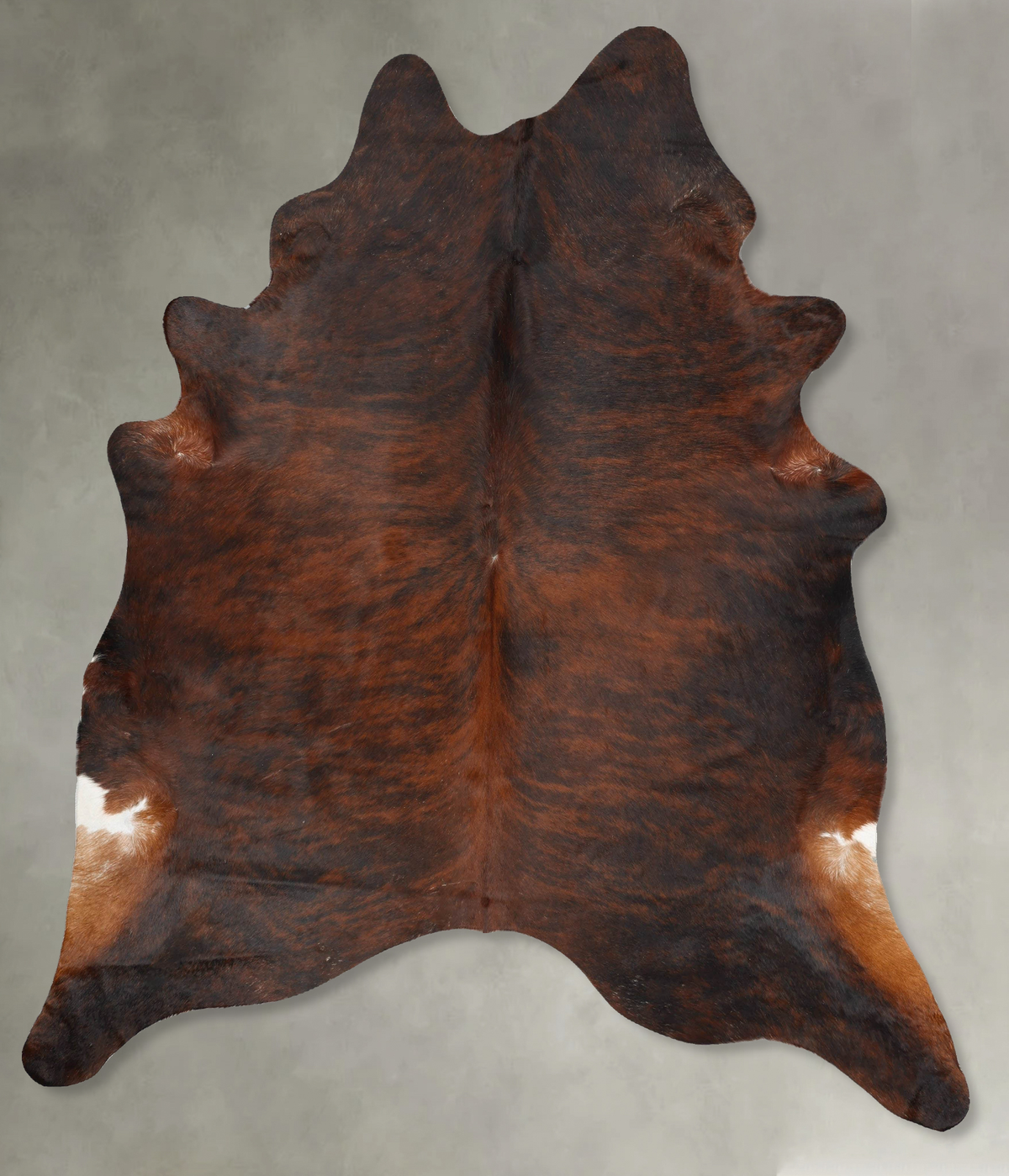 Dark Brindle Cowhide Rug #B30359