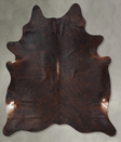 Dark Brindle X-Large Brazilian Cowhide Rug 7'8"H x 6'4"W #B30361 by Hudson Hides