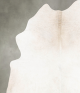 Ivory with Beige XX-Large Brazilian Cowhide Rug 8'3"H x 6'11"W #B30362 by Hudson Hides