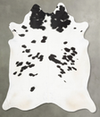 Black and White XX-Large Brazilian Cowhide Rug 7'9"H x 6'7"W #B30363 by Hudson Hides