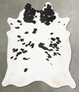 Black and White XX-Large Brazilian Cowhide Rug 7'9"H x 6'7"W #B30363 by Hudson Hides