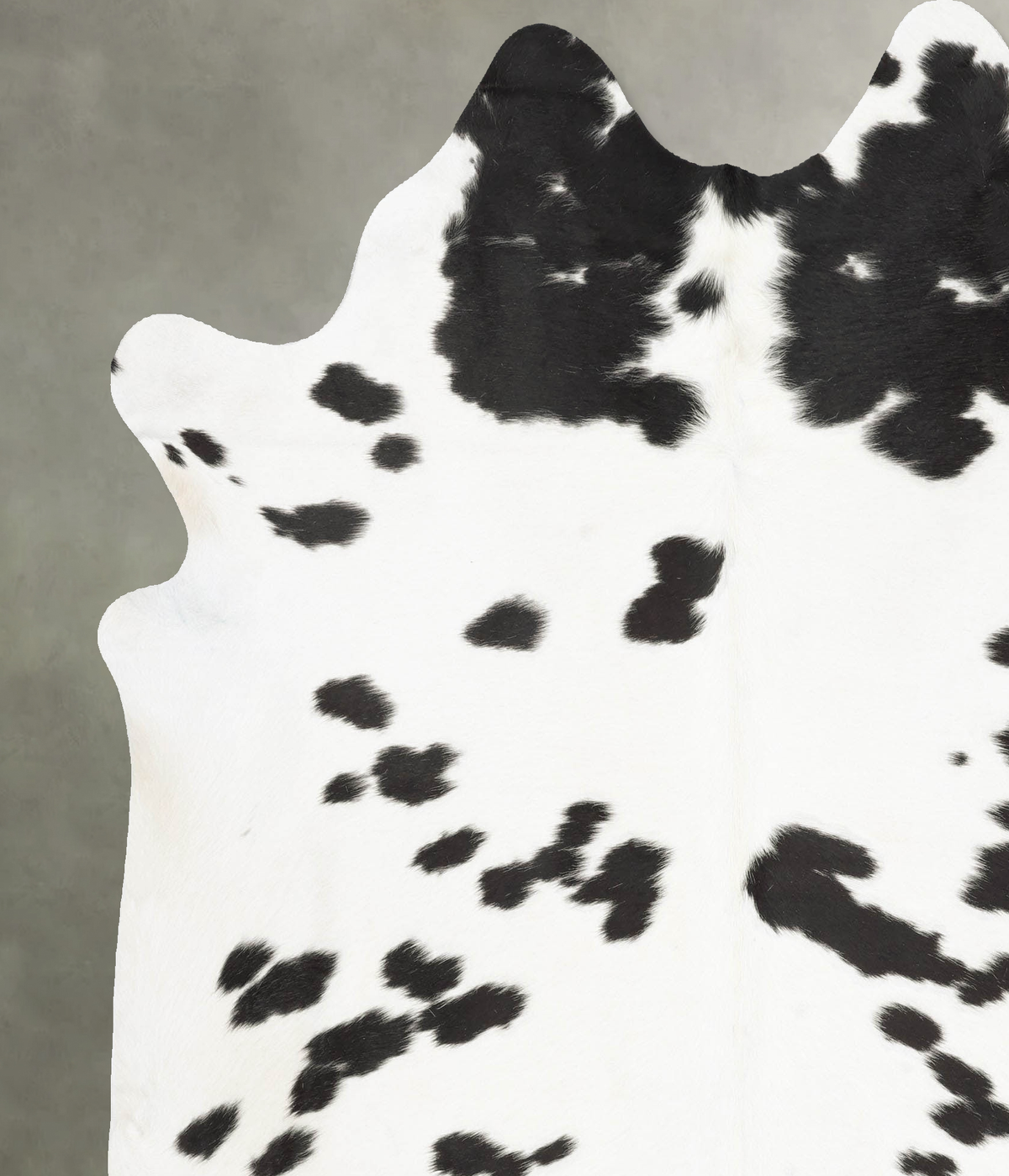 Black and White XX-Large Brazilian Cowhide Rug 7'9"H x 6'7"W #B30363 by Hudson Hides
