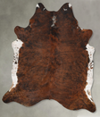Medium Brindle XX-Large Brazilian Cowhide Rug 7'11"H x 6'9"W #B30365 by Hudson Hides