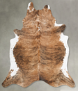 Medium Brindle XX-Large Brazilian Cowhide Rug 9'2"H x 7'8"W #B30366 by Hudson Hides