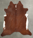 Brown and White Regular XX-Large Brazilian Cowhide Rug 8'0"H x 6'10"W #B30367 by Hudson Hides