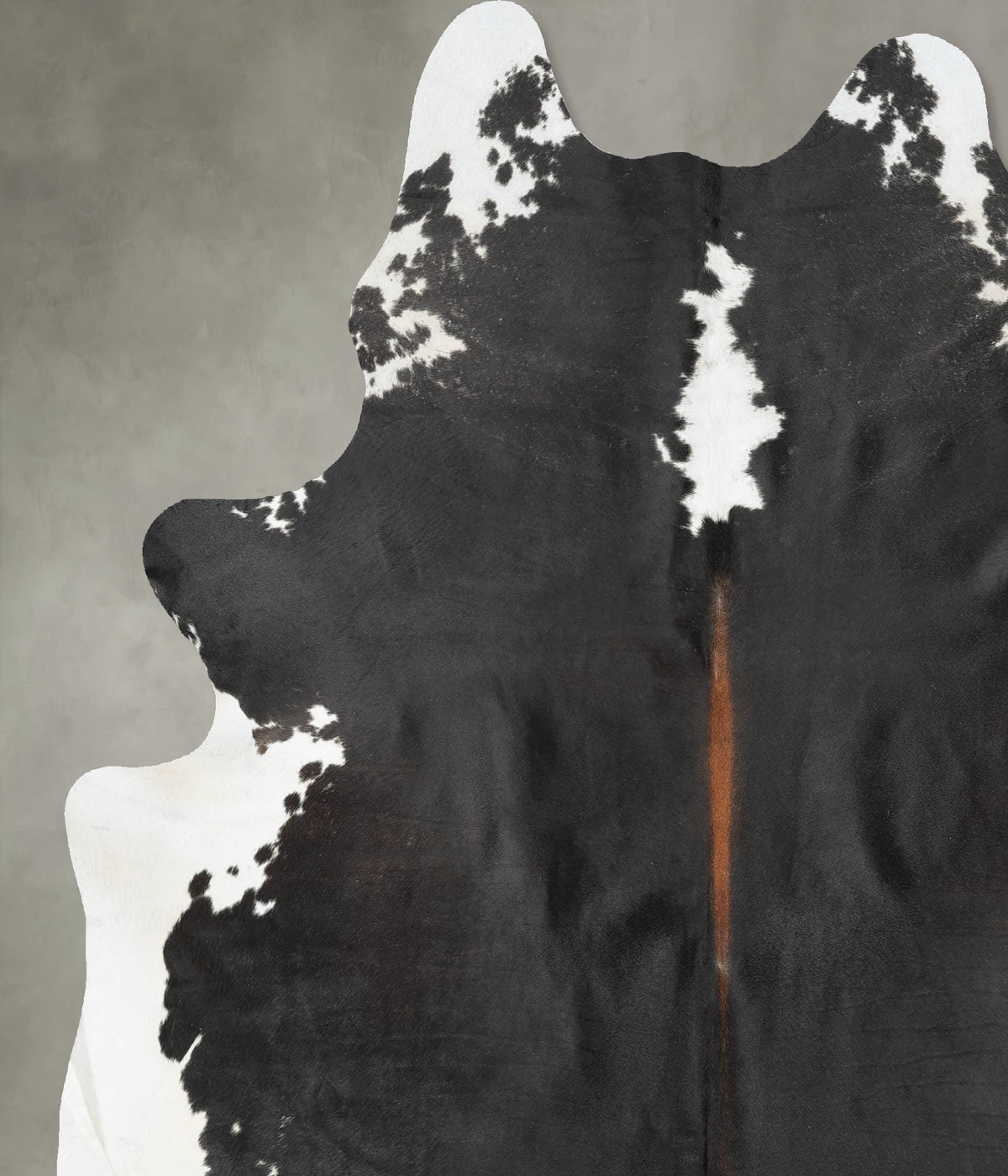Black and White XX-Large Brazilian Cowhide Rug 7'9"H x 6'7"W #B30368 by Hudson Hides