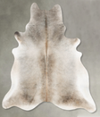 Grey with Beige XX-Large Brazilian Cowhide Rug 8'1"H x 7'0"W #B30371 by Hudson Hides