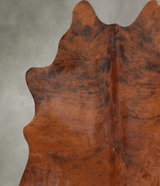 Medium Brindle XX-Large Brazilian Cowhide Rug 7'7"H x 7'3"W #B30373 by Hudson Hides