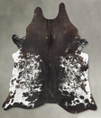 Chocolate and White XX-Large Brazilian Cowhide Rug 8'4"H x 6'10"W #B30375 by Hudson Hides