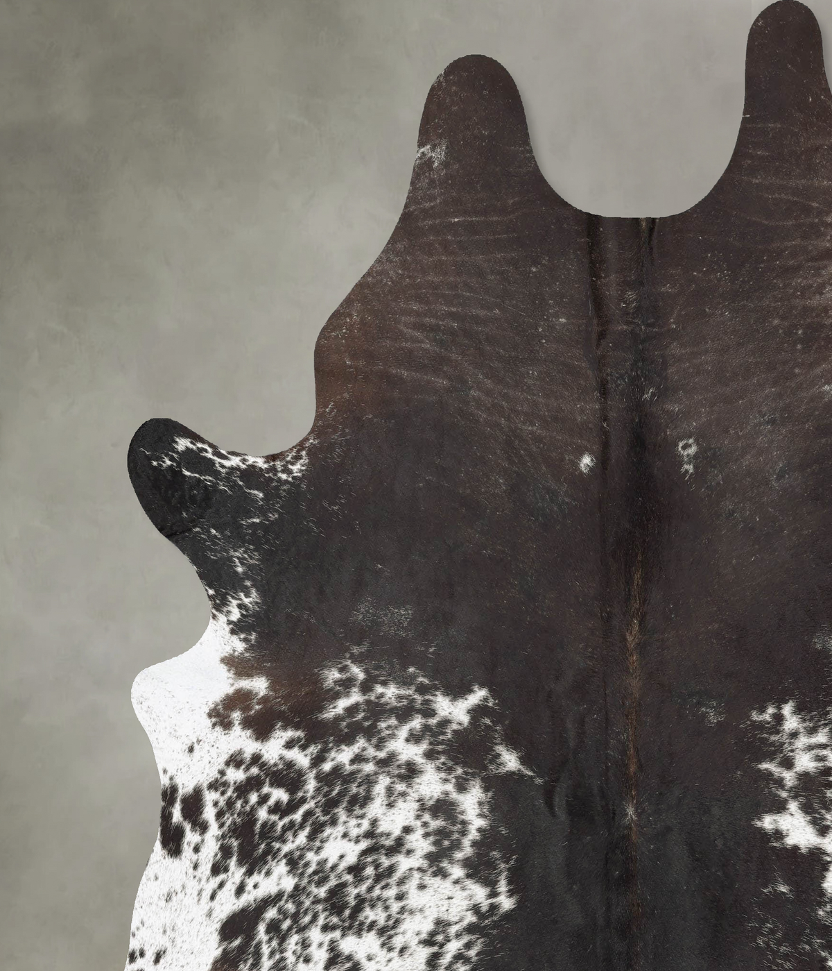 Chocolate and White XX-Large Brazilian Cowhide Rug 8'4"H x 6'10"W #B30375 by Hudson Hides