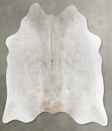 Grey with Beige Large Brazilian Cowhide Rug 5'8"H x 5'7"W #B30378 by Hudson Hides