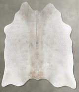 Grey with Beige Large Brazilian Cowhide Rug 5'8"H x 5'7"W #B30378 by Hudson Hides