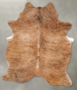 Medium Brindle Large Brazilian Cowhide Rug 7'1"H x 5'6"W #B30382 by Hudson Hides